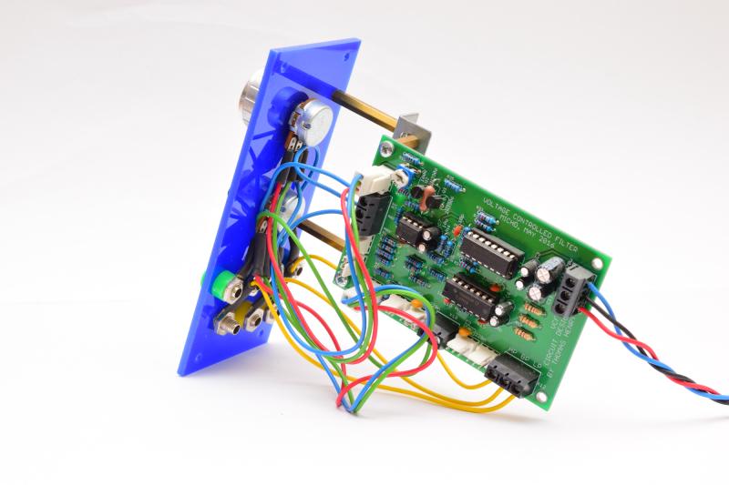 View from the back of the VCF module, showing the PCB