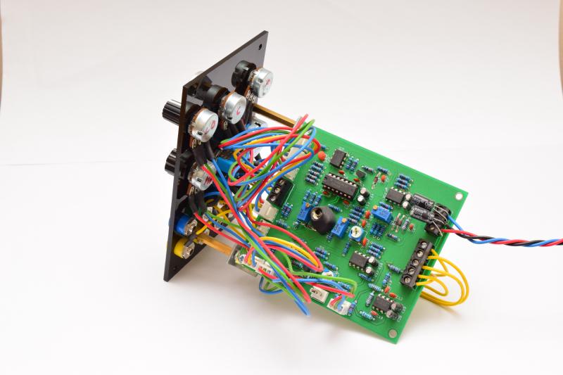 View of the PCB behind the panel