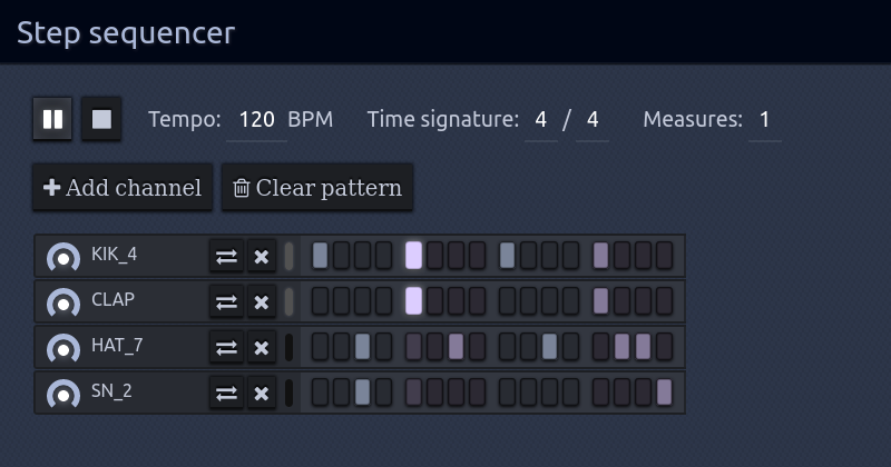 Step Sequencer Web Toy